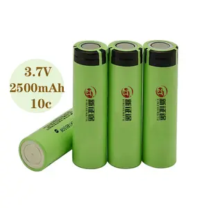 Bateria profissional 18650 recarregável 18650 bateria de lítio 18650 3.7v 2500mah 9.25wh para dispositivo inteligente