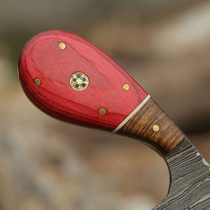 Cuchillo de Caza de Hoja Fija de Acero de Damasco Hecho a Mano de Alta Calidad, Cuchillos de Caza de Acero de Damasco Personalizables en Venta - Product Image 6