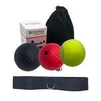 Vente en gros de ballons réflexes de boxe avec bandeau Entraînement de vitesse Balle de frappe pour le combat Pratique de réaction sportive