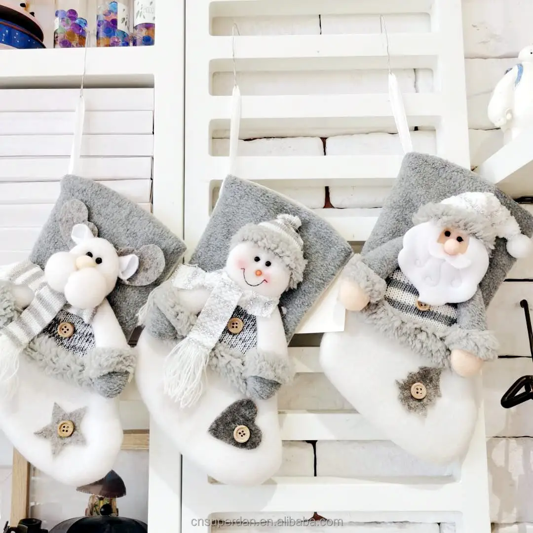 Superstar Christmas Decoration Supplies Christmas Sock Gift Bag Santa Claus Snowman Elk Pendant Decorations Christmas Gifts