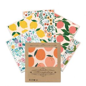 Paños de Cocina Suecos Ecológicos con Diseño Floral y de Frutas, Personalizables al por Mayor, Biodegradables, de Celulosa - Product Image 3
