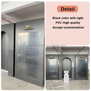 Décoration d'entrée de mariage personnalisée lisse en acrylique noir et PVC, plan de table pour mariage, décoration de fond de bienvenue - Product Image 3