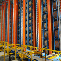 Grue empilable de stockage automatique, en acier inoxydable, pour entrepôt