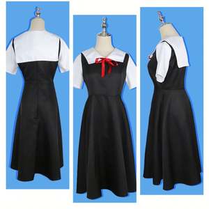 <span class=keywords><strong>Anime</strong></span> Kaguya-Sama Love Is War Cosplay Costumes pour Adultes Shinomiya Kaguya & <span class=keywords><strong>Fujiwara</strong></span> <span class=keywords><strong>Chika</strong></span> Costumes avec Coiffe Robes Femme - Product Image 4