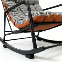 Nouveau design, canapé surdimensionné, fauteuil inclinable à bascule, double structure en acier inoxydable, fauteuil confortable et moelleux pour une utilisation en intérieur