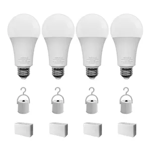 RTS Free Shipping High Quality Energy Saving Light High Brightness 9w LED Bulb Smart Bulbs Rechargeable Emergency Led Bulb