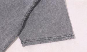 Custom Printing logo 100% Cotton Heavy <b>Weight</b> 230 Gsm Oversized Acid Wash Distressed Men's t Shirt <b>Blank</b> Vintage T-Shirt for Men - Product Image 3