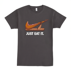 T-shirt Just Eat IT grigio scuro, maglietta promozionale unisex per adulti - Product Image 2