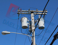 Transformateur monophasé Daelim Supply 10 kVA avec sorties 220 V, 380 V, 110 V, 440 V, 480 V, entrée 35 kV, types conventionnel et CSP
