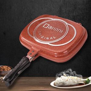 กระทะอลูมิเนียมอัลลอยด์เคลือบสารกันติดสองด้านสำหรับย่างและทอดขายส่ง - Product Image 5