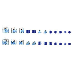 <span class=keywords><strong>Uñas</strong></span> hechas a mano <span class=keywords><strong>de</strong></span> prensa para dedos <span class=keywords><strong>de</strong></span> los pies, 24 Uds., <span class=keywords><strong>uñas</strong></span> cortas cuadradas falsas para dedos <span class=keywords><strong>de</strong></span> los pies, puntas <span class=keywords><strong>de</strong></span> decoración <span class=keywords><strong>de</strong></span> mariposa <span class=keywords><strong>francesa</strong></span>, <span class=keywords><strong>uñas</strong></span> acrílicas <span class=keywords><strong>de</strong></span> arte azul <span class=keywords><strong>de</strong></span> verano para dedos <span class=keywords><strong>de</strong></span> los pies - Product Image 4