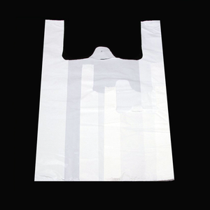 Custom Print Biodegradable Carrier Bags Durable Garment Apparel Retail Bags Grocery Clothing T-shirt Shopping Bag