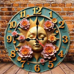 Round Wooden Wall <b>Clock</b> 25x25Cm <b>Silent</b> Movement Modern Simple Home Living Room Decor - Product Image 4
