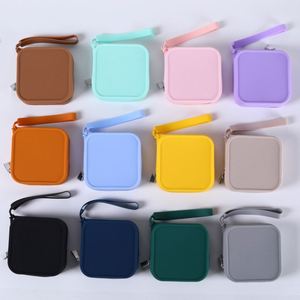 Small square Bag, Change Storage, Silicone Bag, <b>Lipstick</b> Card Bag, Key Charger, Cosmetics Storage Bag - Product Image 1