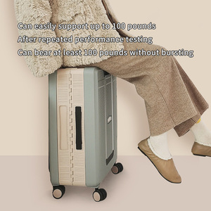 Wholesale Custom 20 Inch Foldable Spinner Wheel Luggage Trolley <strong>Multifunctional</strong> PP Cabin <strong>Suitcase</strong> for Air Travel - Product Image 3