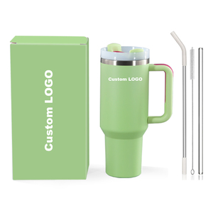 Hot bán khắc laser logoacero inoxidable rò rỉ bằng chứng đôi tường cách điện 40oz Tumbler với xử lý cho du lịch ngoài trời - Product Image 3