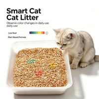 Litière pour chat en tofu naturel, changeant de couleur selon le pH, sans poussière, agglomération rapide, contrôle des odeurs, biodégradable, sable pour chat végétal, fournitures pour animaux de compagnie