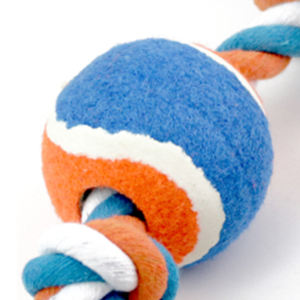 Jouet en corde de coton de 41 cm, couleurs mélangées, interactif et mobile, pour animaux de compagnie - Product Image 4