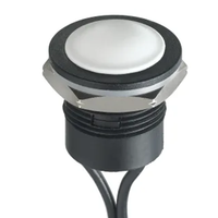 Interrupteur à bouton-poussoir IAR3F1700 Momentané Montage sur panneau Découpe de 16,2 mm SPST 24V cc IP65 IP67