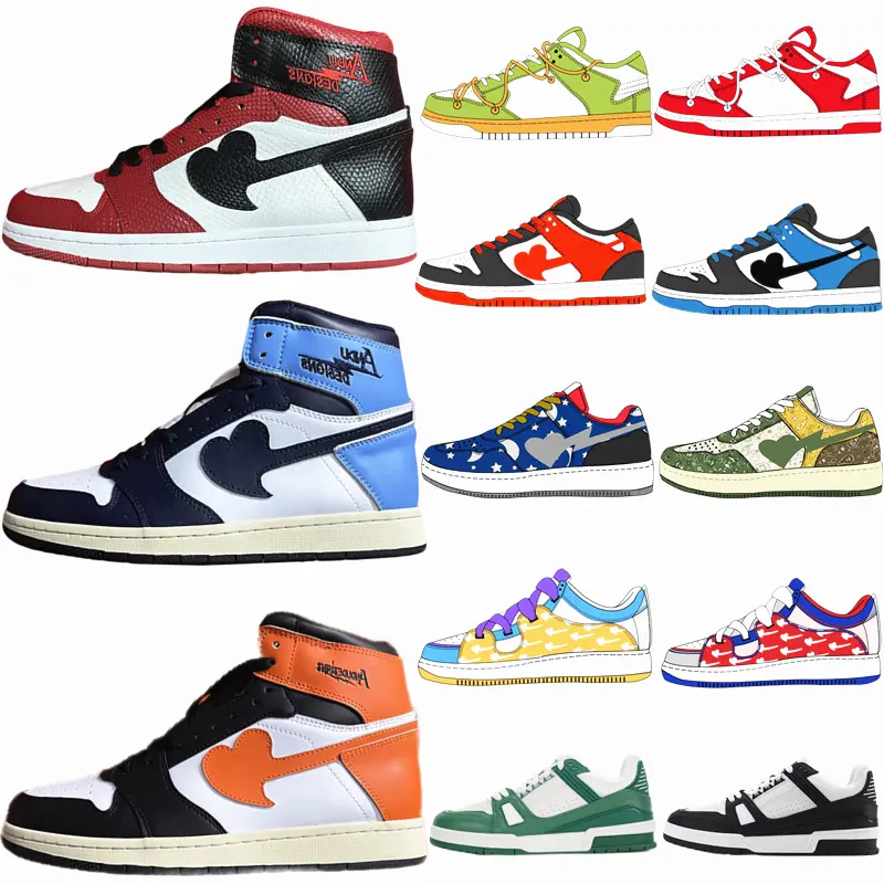 Wholesale High Quality Custom Logo Brand Retro Men's Ladies Sports Shoes Genuine Leather Oem Casual Basketball Shoes