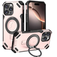 Coque antichoc en TPU et PC avec support magnétique rotatif à 360° pour iPhone 17 Air 16 Pro Max 15 14 13 – Vente en gros usine