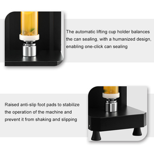 Macchina Sigillatrice per Lattine a Pulsante 150-1000ML, per Soda, Birra, Succhi, ad Alta Velocità per Fabbriche di Inscatolamento - Product Image 5