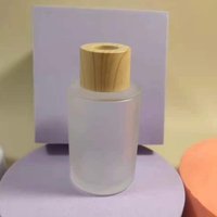 Botol Kaca Penyebar Aroma Reed Silinder Mini 20Ml 30Ml dengan Tutup Dekoratif
