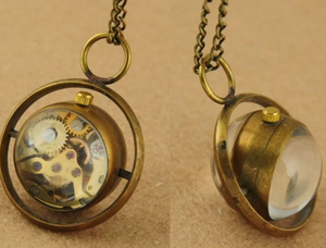 Reloj de Bolsillo Mecánico Vintage Único con Esfera de Cristal, Estilo Steampunk Retro, para Mujer, con Colgante de Collar, Regalo - Product Image 5