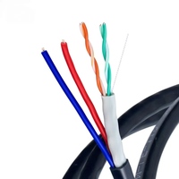 Cable Ethernet para Exteriores XITOUNIU XTN003, Cable CAT5 de Información y Alimentación UTP Estable y Rápido, 4 Núcleos de Cobre Libre de Oxígeno