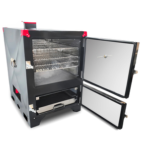 Barbecue vertical Hai Pai Tribe, fumoir portable d'extérieur au bois avec 4 grilles de cuisson et façade - Product Image 3
