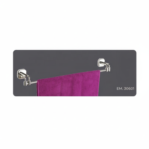 Porte-serviettes de bain simple classique Nickel brossé mural SUS304 en acier inoxydable utilisation d'hôtel porte-serviettes de salle de bain - Product Image 1