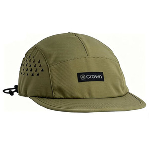 Gorra Deportiva Unisex Negra/Gris para Esquí al Aire Libre, con Logotipo Personalizado, 5 Paneles, de Nailon, Impermeable, Visera Plana, Sin Estructura, Transpirable - Product Image 2