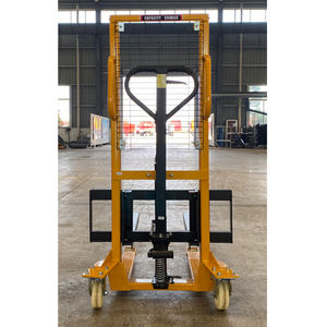 מלגזה קטן מלגזה מטען מעלית מיני 500 ק "ג-2000 ק" ג ידני הידראולי מלגזה מעקה - Product Image 2