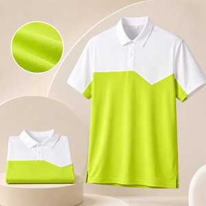 เสื้อโปโลเทนนิสชาย 92% โพลีเอสเตอร์ 8% สแปนเด็กซ์ แห้งเร็ว ระบายอากาศดี สีสันตัดกัน เสื้อกีฬากอล์ฟ เสื้อโปโลแบบสั่งทำ - Product Image 2