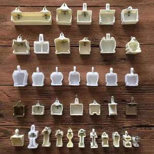 Hot bán Rèm theo dõi cuối ly Trần Rèm đường sắt theo dõi kết thúc mũ và Trận chung kết Trắng nhựa End Cap hat con dấu cap - Product Image 4