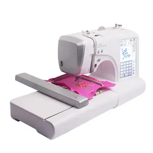 MRSV700 second hand cloth mini portable electric neating mending sewing machines with LCD panel embroidery machines for garment