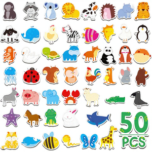 Figurines éducatives contemporaines en mousse souple de taille moyenne, animaux, légumes, véhicules, lettres magnétiques de l'alphabet pour les tout-petits - Product Image 3