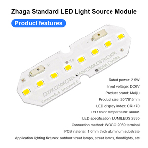 MEIJIU 120lm/W SMD 2835 Lineares <span class=keywords><strong>LED</strong></span>-Treibermodul PCB-Platine für <span class=keywords><strong>LED</strong></span>-Flutlicht Straßenbeleuchtung PCBA-Montage - Product Image 4