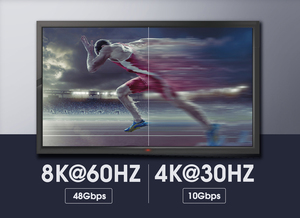 VCOM Braided 8K 60Hz HDMI <strong>Cable</strong> 48Gbps HDR <strong>Ethernet</strong> HDTV Monitor Cord eARC for <strong>Gaming</strong> Setup Professional Studio - Product Image 3