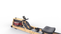 Máquina de Remo de Agua de Madera Sólida RW601 con Monitor Inteligente, Tanque de Agua Ajustable, Plegable, para Gimnasio en Casa