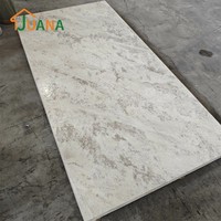 Panneau en PVC à effet marbre 3D, feuille gaufrée anti-rayures, décoration murale pour salle de bain et cuisine, approuvé CE