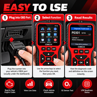 Lecteur de codes OBD2 V516 pour diagnostic automobile, lecteur de codes OBDII, effacement des DTC, données en temps réel, test de prêts I/M, test de tension de la batterie