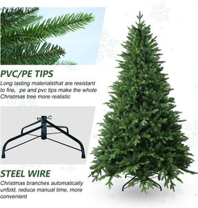 Árbol de Navidad Artificial de Abeto Verde de Alta Calidad, con Aspecto Natural, Mezcla de PVC+PE, de Guangdong, con Adornos - Product Image 2