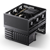 JONSBO N5 12-Disk NAS Chassis Storage GPU Computing Host 240 Refroidi à l'eau EATX Large Board Gaming Wood Veneer Mini-ITX Case
