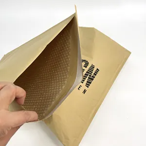 custom kraft mailing mailers nude shipping pouches air poly jiffy pouch 100% compostable biodegradable postage bubble bags
