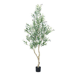 Planta Artificial Grande de Estilo Nórdico en Maceta Verde, Decoración de Camelia Azul <span class=keywords><strong>Nandina</strong></span>, Ecológica, de Alta Calidad y Larga Duración - Product Image 5