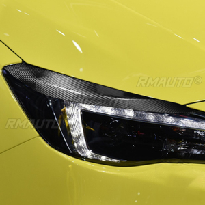 1 par de cubiertas de fibra de carbono real para faros delanteros de coche, para Subaru Impreza 2015 2016 2017 2018 2019, accesorios para coche - Product Image 6