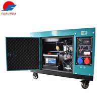 12 kW 15 KVA dreiphasiger leiser schalldichter Windhaldach mit Luftkühlung tragbarer Dieselgenerator-Generator-Set