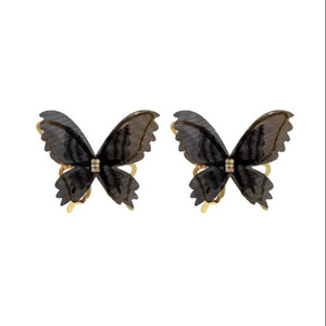 Pendientes Para mjeres exagerado regalo de joyeria de la Fiesta de la sra Butterfly CON malla hueca En Banco Negro - Product Image 6
