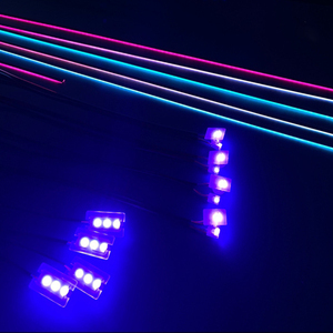 อัพเกรดชุดไฟตกแต่งภายในรถยนต์ Universal 18 in 1 Symphony LED 256 สี ควบคุมด้วยเสียงภาษาอังกฤษ อุปกรณ์ตกแต่ง - Product Image 6